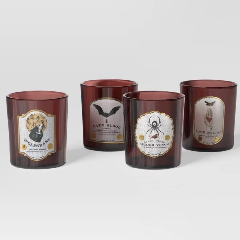 Threshold Dark Red Halloween Drinkware Set